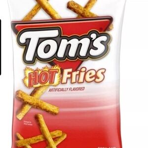 Toms Hot Fries - Bold Red Packaging 3 Bags